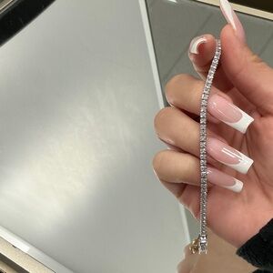 Elegant Silver tennis Bracelet